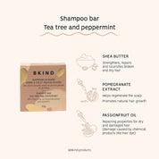 bkind shampoo bar tea tree and peppermint