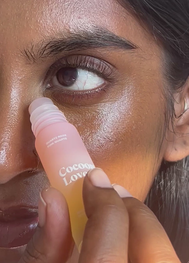 Sérum à bille pour les yeux avec vitamine E et huile de café