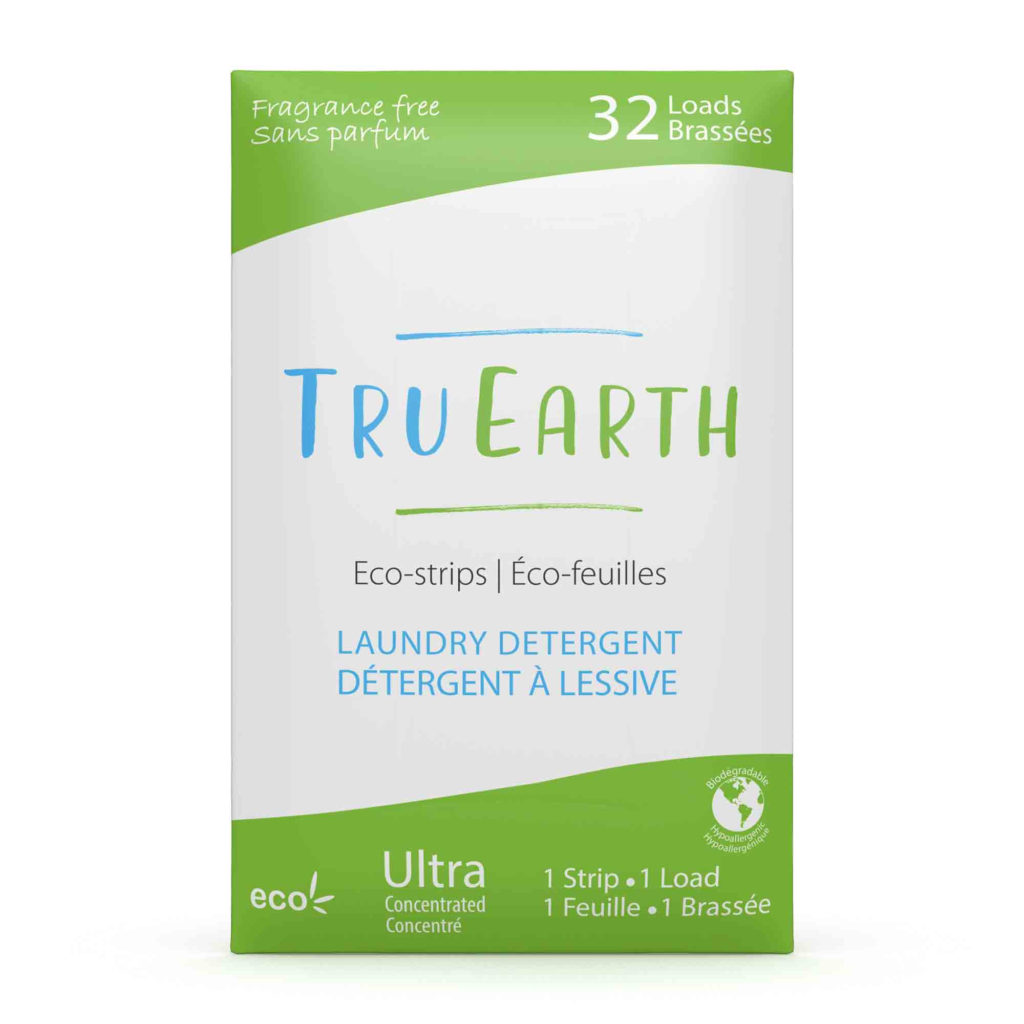 Feuilles de détergent à lessive Tru Earth Laundry Detergent Tru Earth Sans parfum 